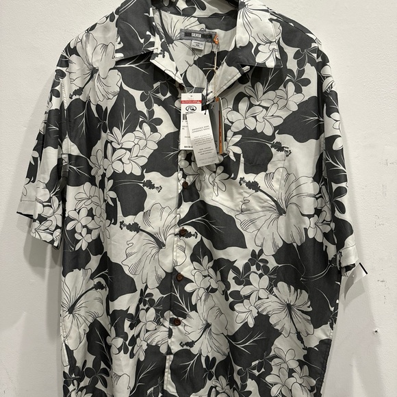 Quiksilver Other - Quiksilver Waterman Shirt Mens XXL Short Sleeve Button Comfort Hawaiian NWT